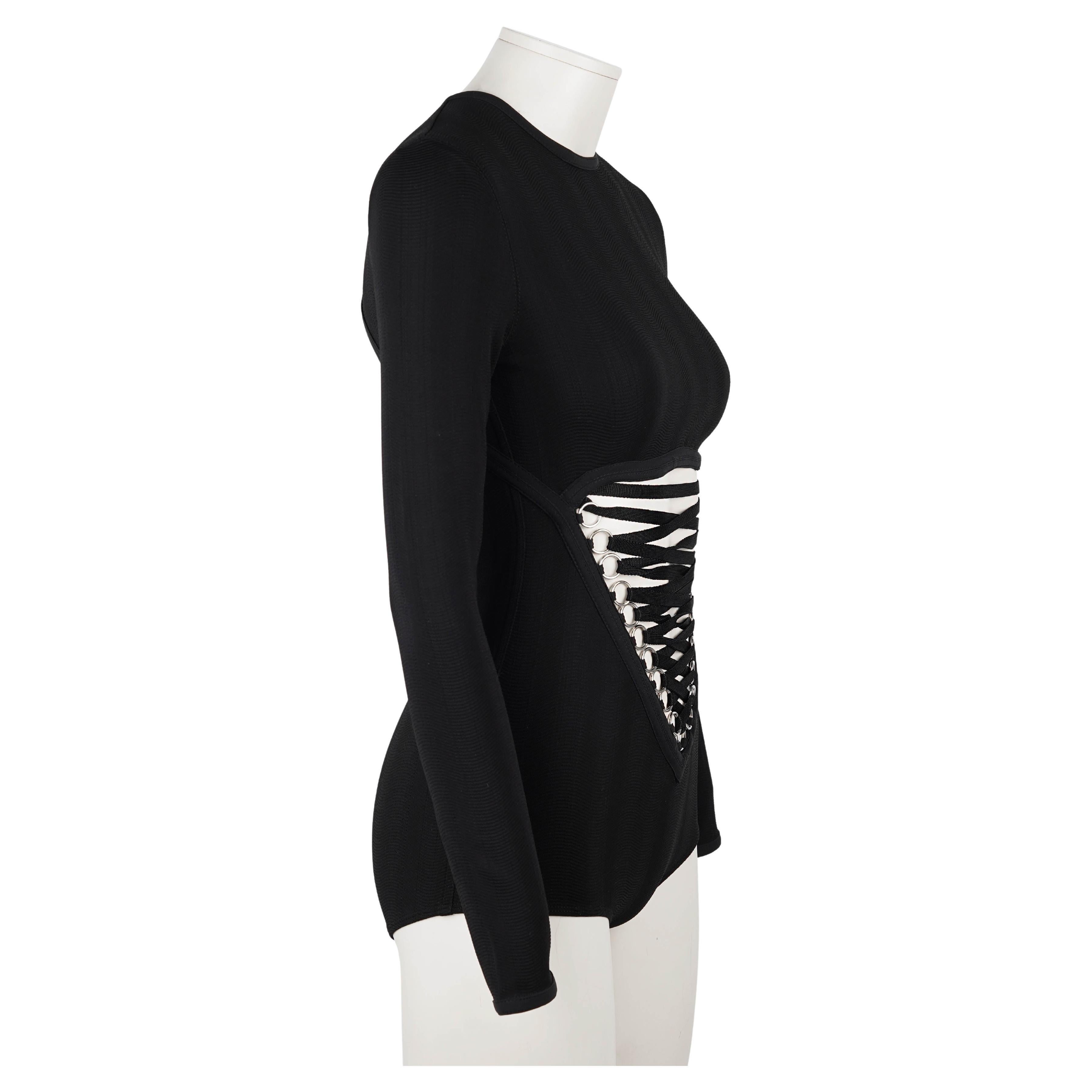 Givenchy S/S 2015 Laufsteg-Bodysuit von Riccardo Tisci XS - Getragen von Kim Kardashian im Angebot 2