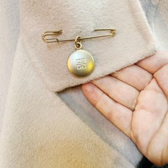 Givenchy Safety Pin and Charm Brooch