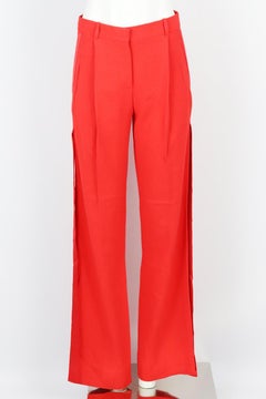 Givenchy Satin Trimmed Woven Wide Leg Pants Fr 34 Uk 6