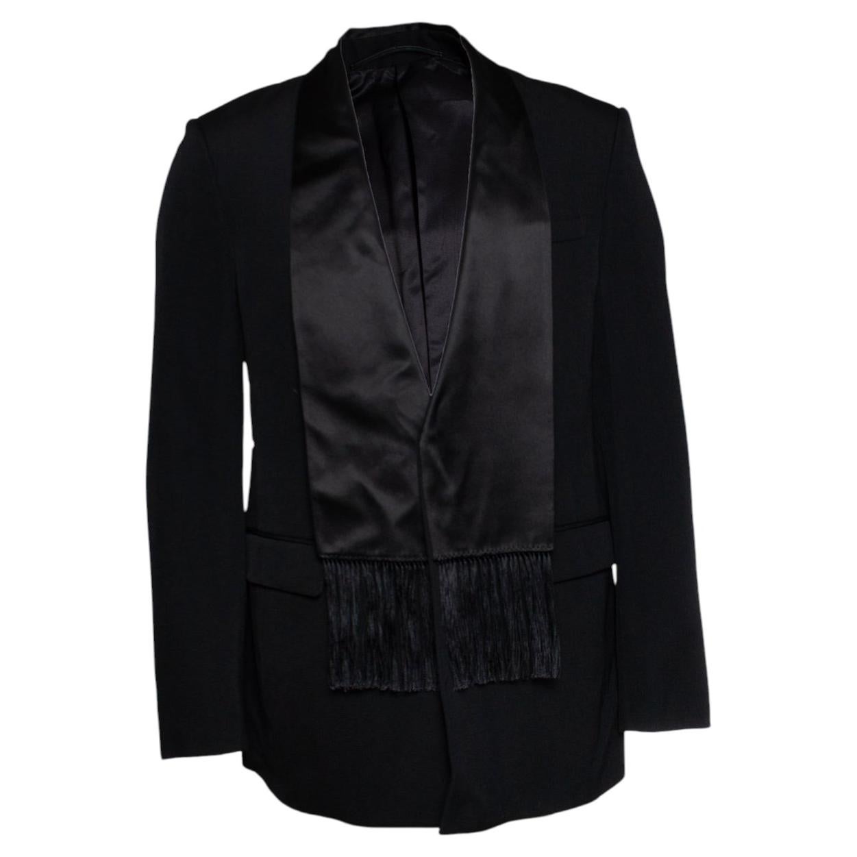 Givenchy, Scarf lapel blazer in black