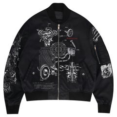 Bomber Givenchy con stampa schematica "The Return of the Drifter