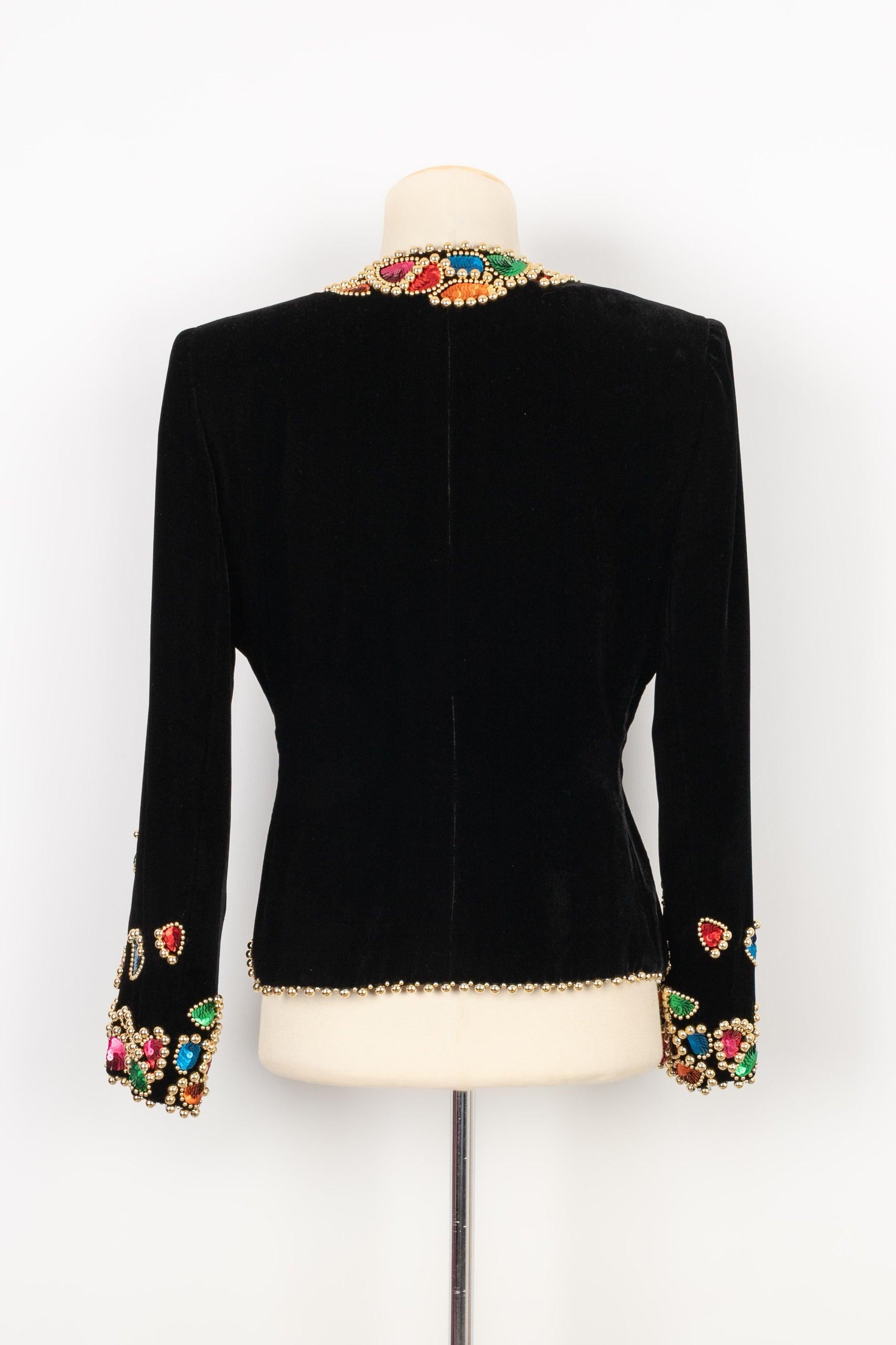 Givenchy Set Composed of Jacket Highly Embroidered Jumpsuit, circa 1980 1