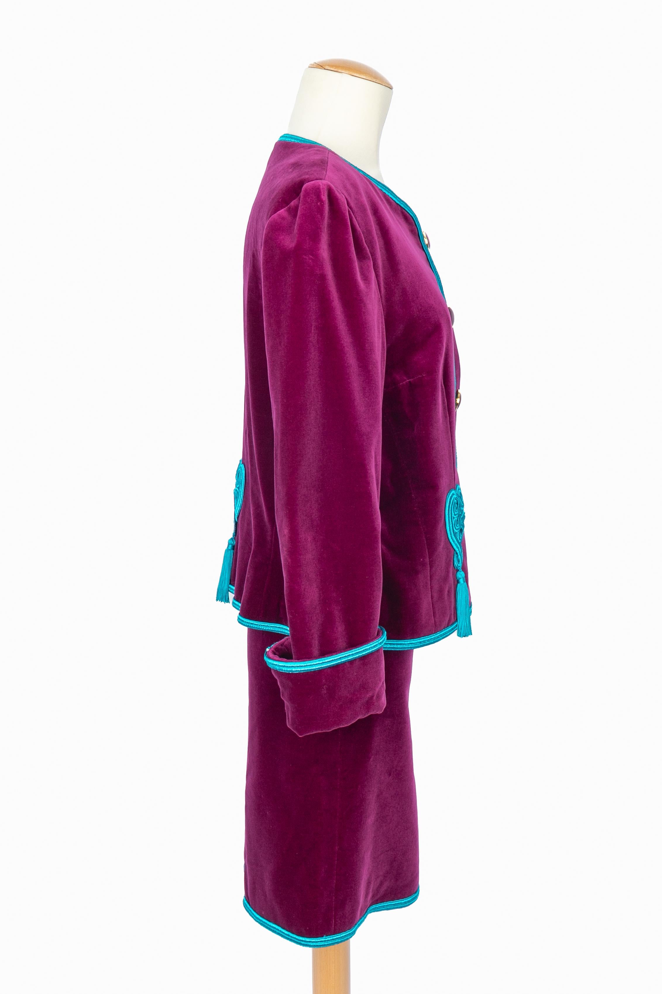 Violet Givenchy set Couture en vente