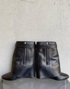 Givenchy Shark black leather Boots