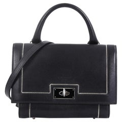 Givenchy Shark Convertible Satchel Leather with Chain Detail Mini