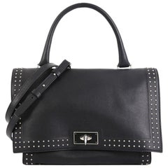 Givenchy Shark Convertible Satchel Studded Leather Small