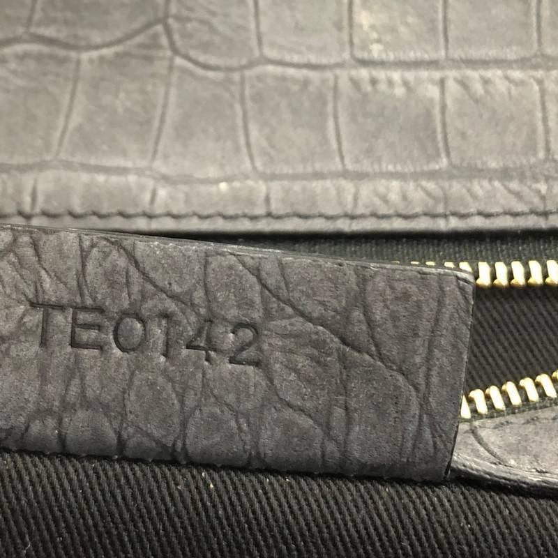 Givenchy Shark Envelope Shoulder Bag Crocodile Embossed Nubuck 4