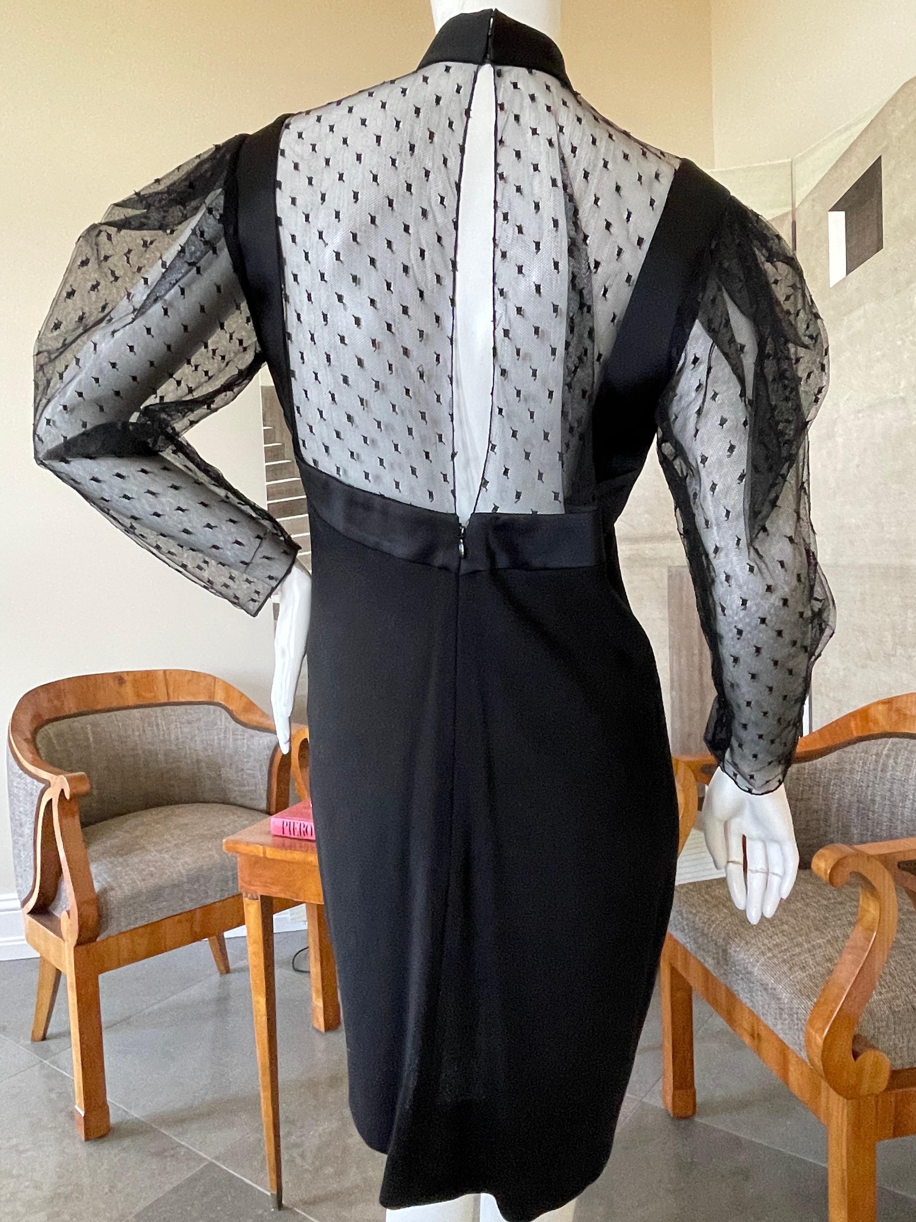 Givenchy Sheer Dot Dress w Bows by Clare Waight Keller New from Bergdorf Goodman 2