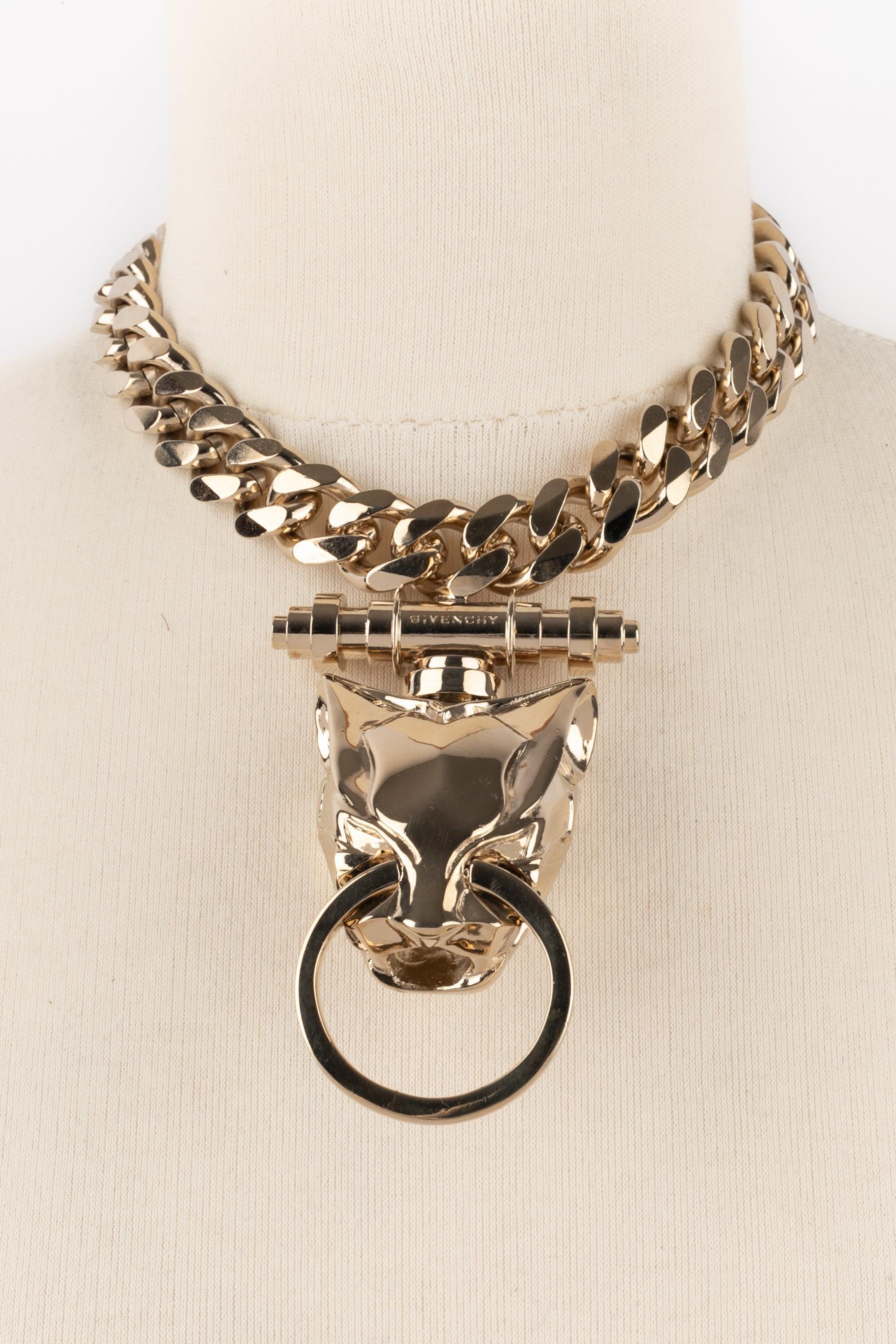 Collana corta a catena in metallo champagne 