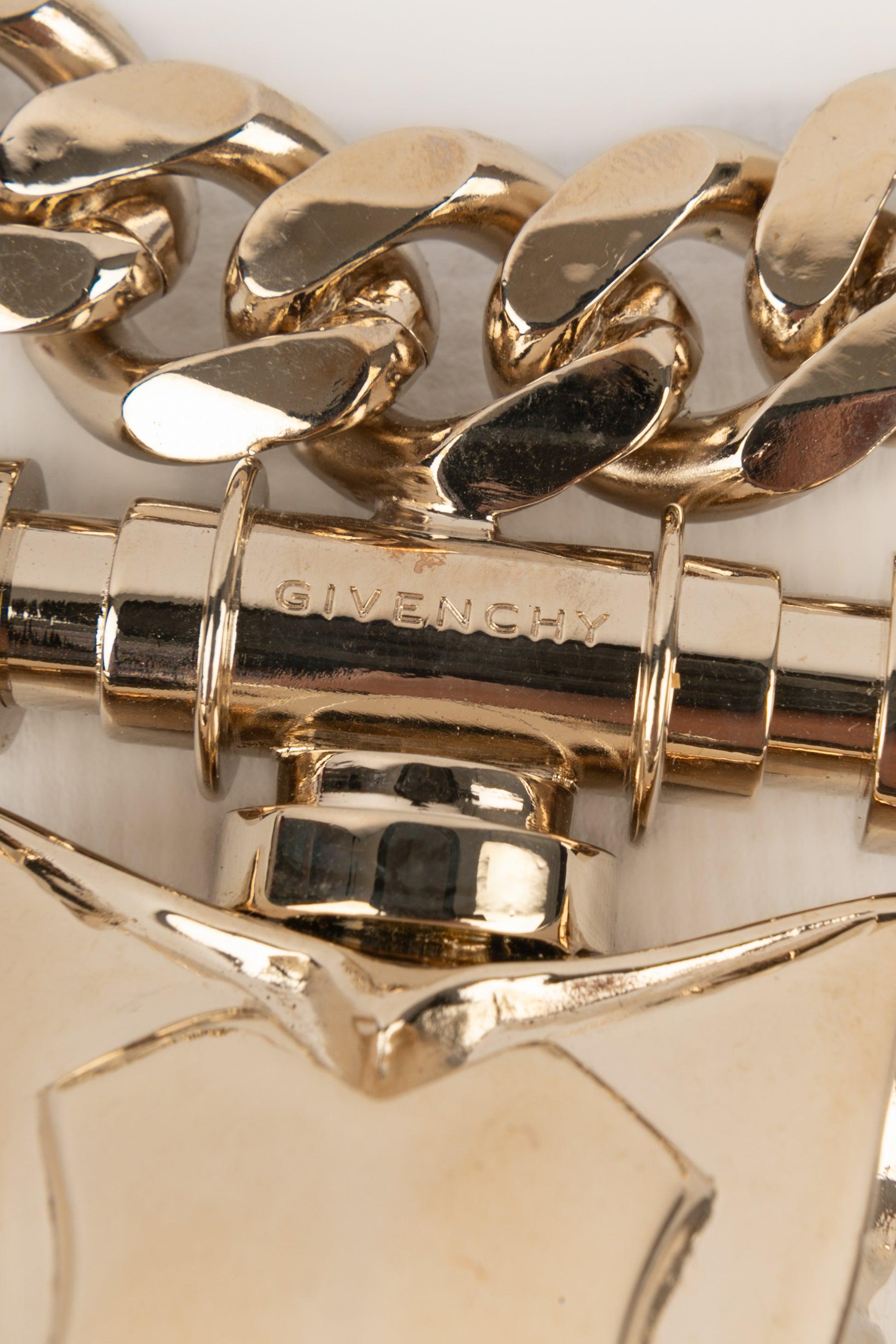 Collana corta a catena in metallo champagne 
