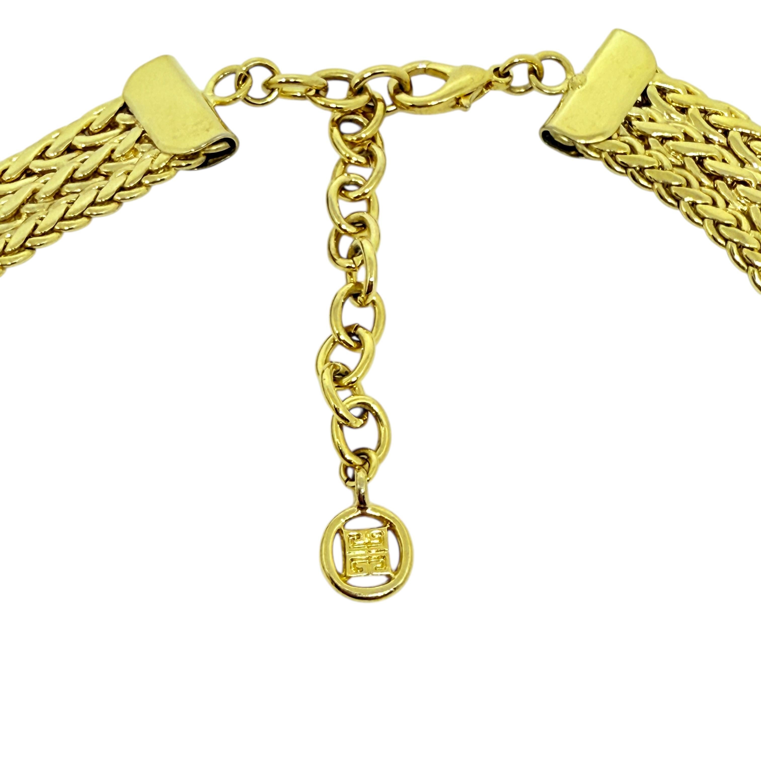 GIVENCHY signiert Vintage Goldton massive Kette Designer 80er Jahre Halskette für Damen oder Herren im Angebot