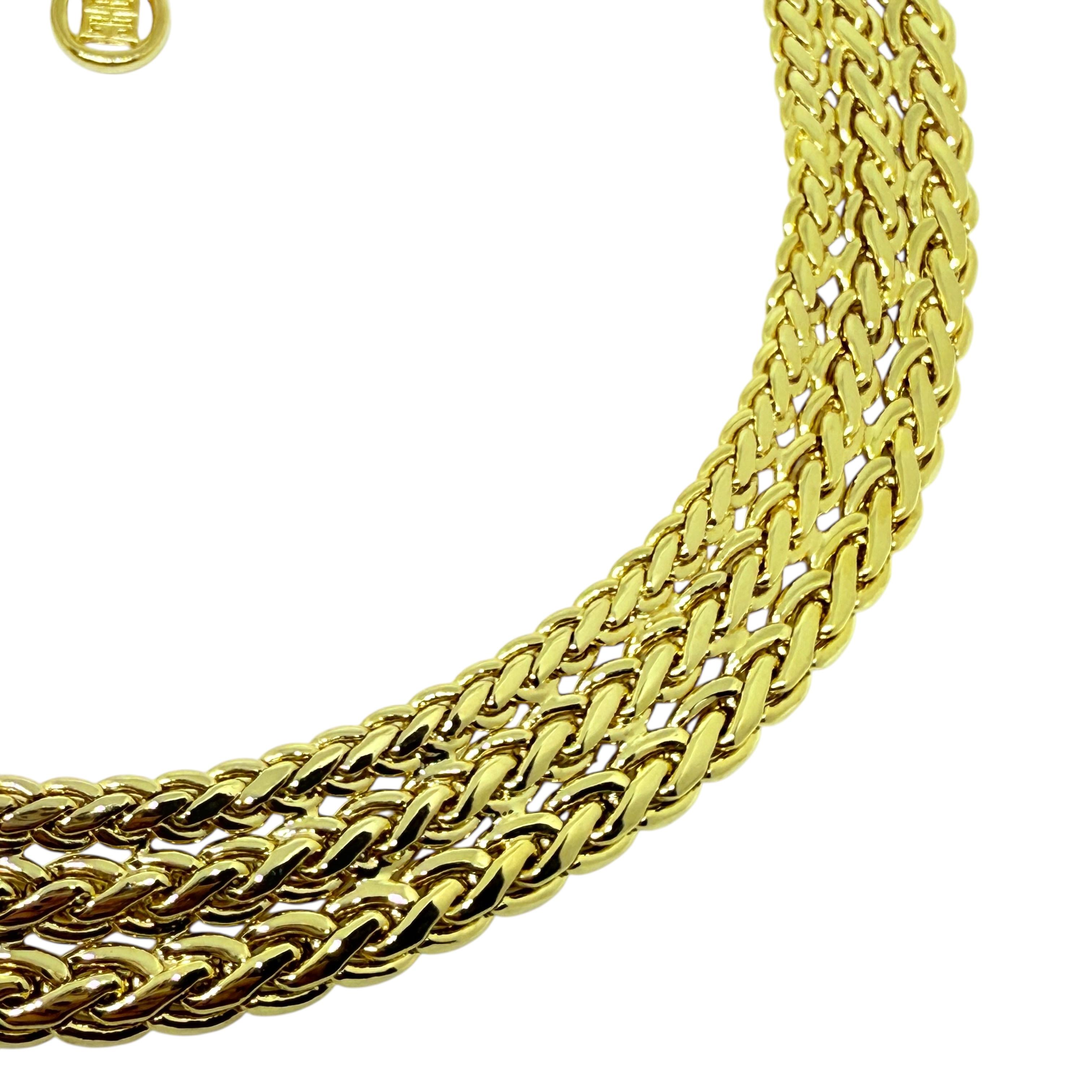 GIVENCHY signiert Vintage Goldton massive Kette Designer 80er Jahre Halskette im Angebot 1