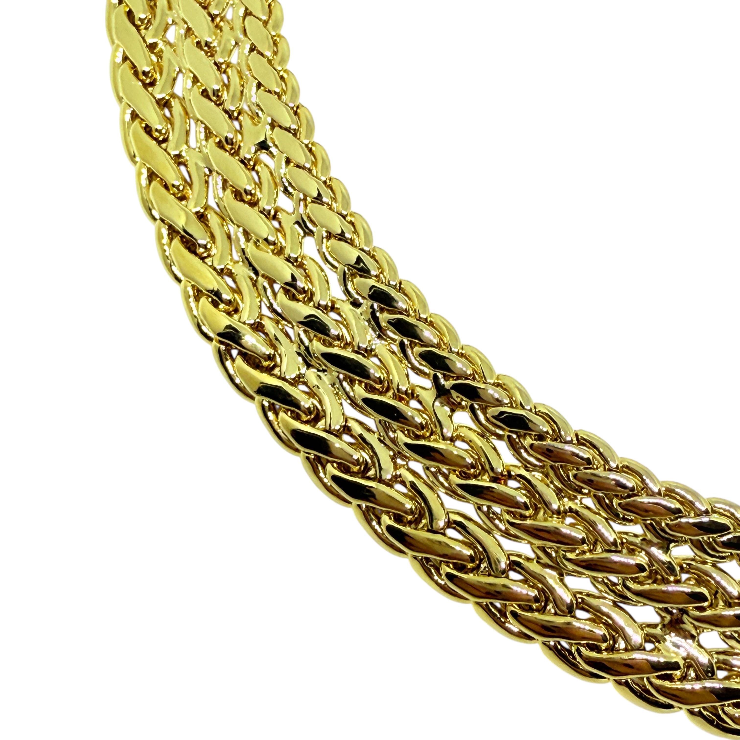 GIVENCHY signiert Vintage Goldton massive Kette Designer 80er Jahre Halskette im Angebot 2