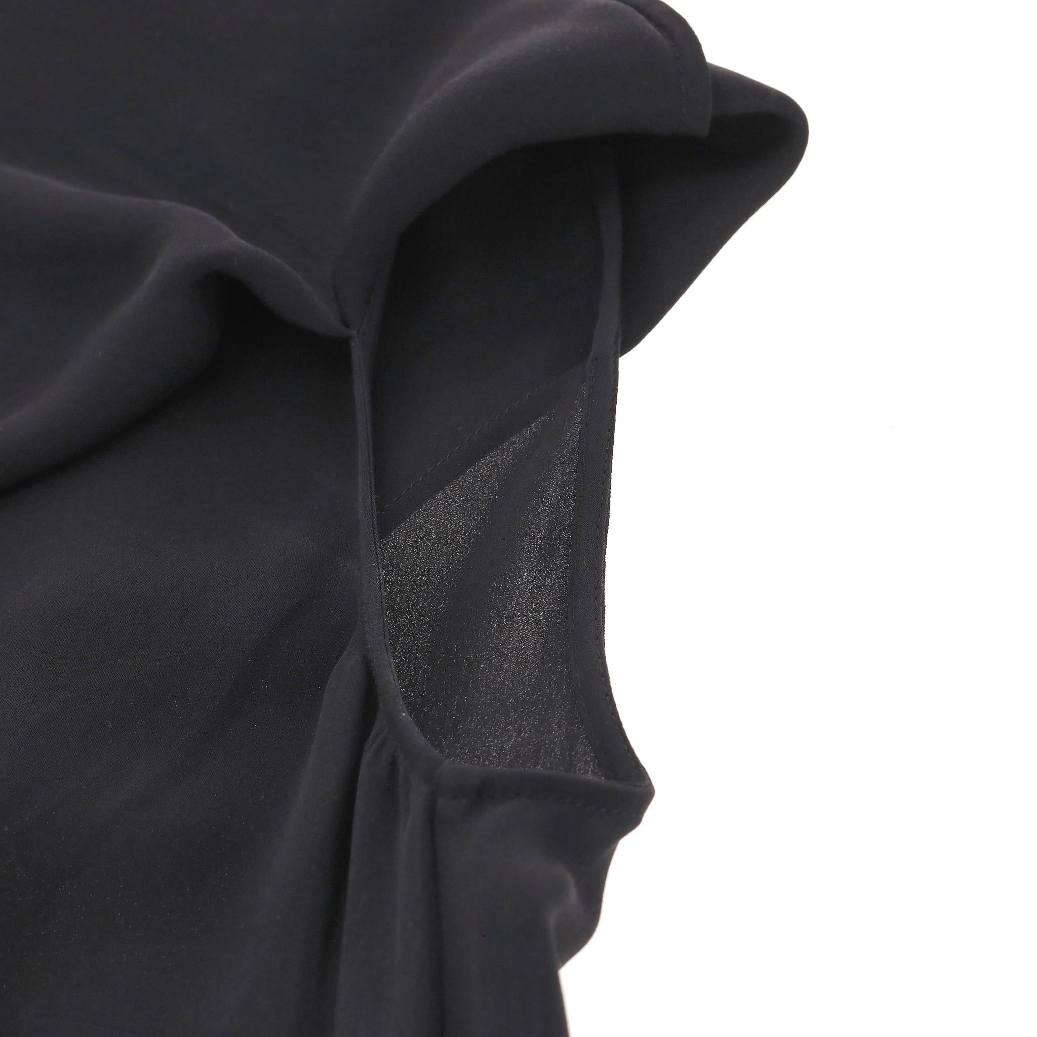 Givenchy Seiden-Neck-Tie Cape Top im Angebot 1