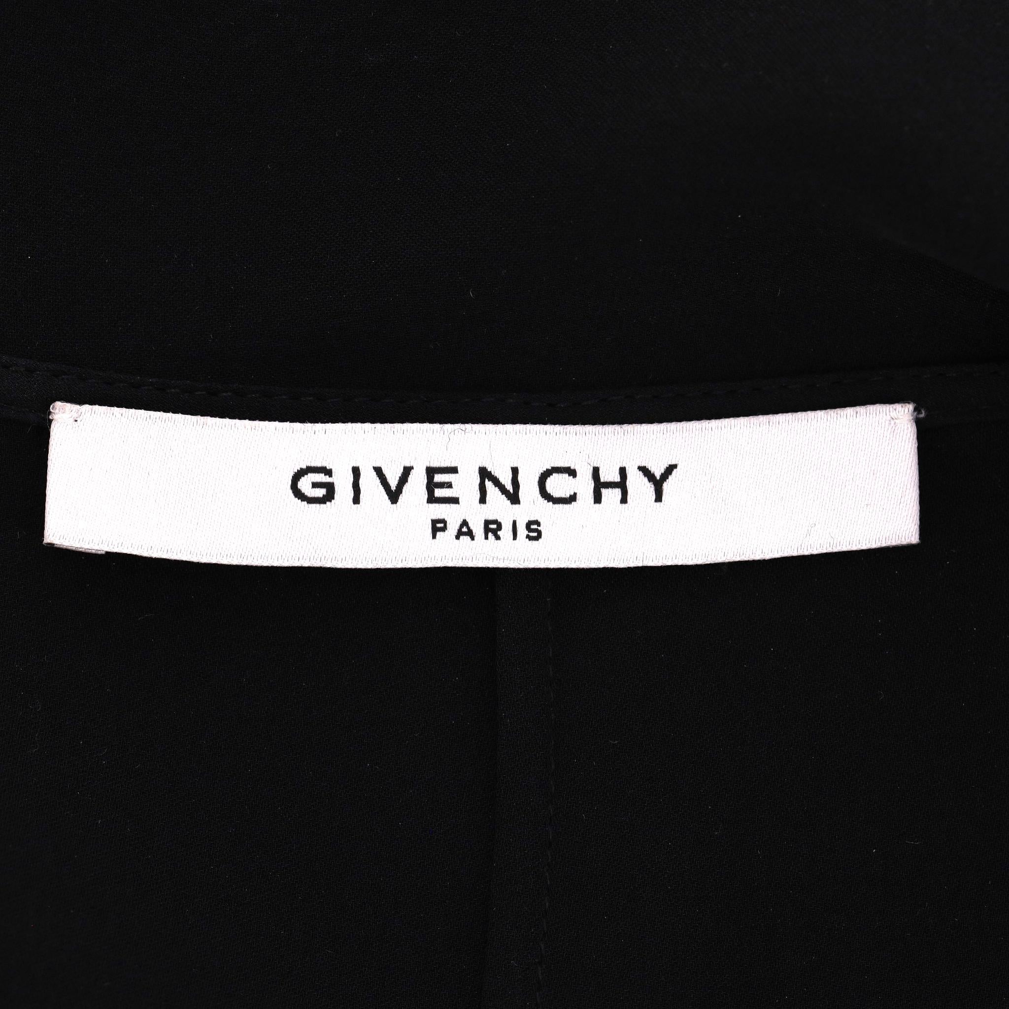 Givenchy Seiden-Neck-Tie Cape Top im Angebot 2