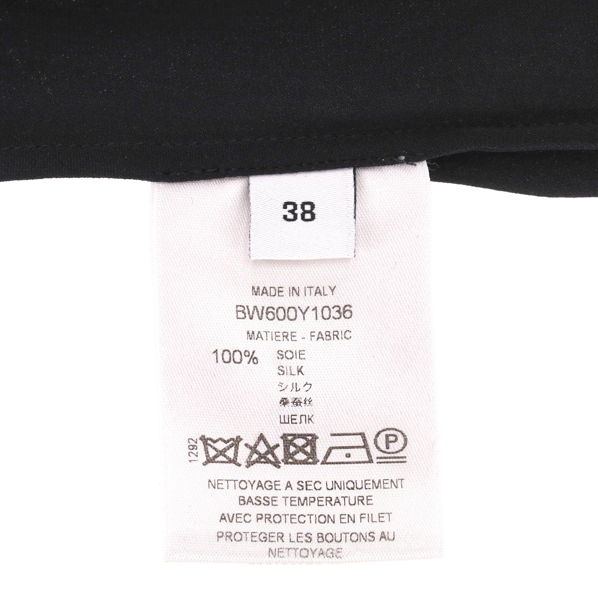 Givenchy Seiden-Neck-Tie Cape Top im Angebot 3