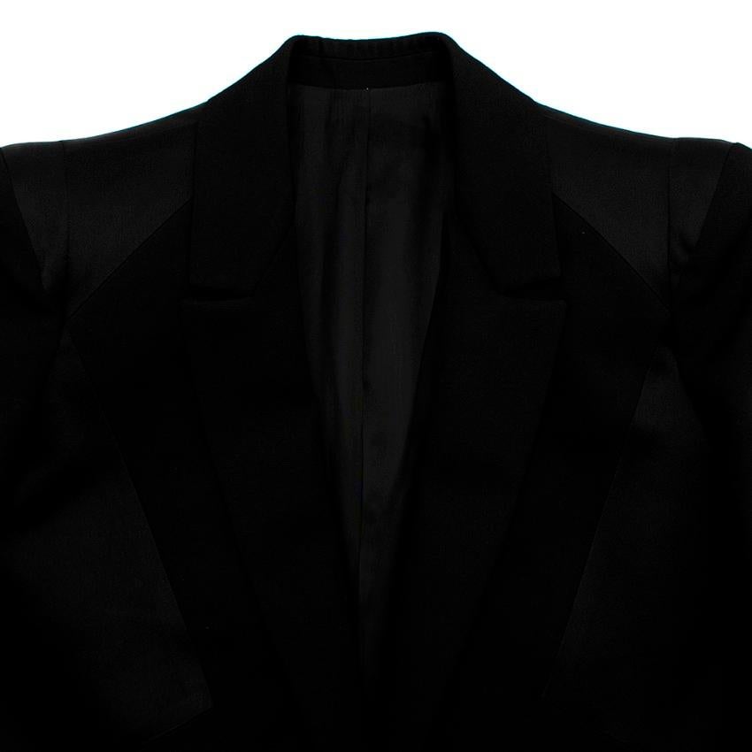 Givenchy Silk Paneled Longline Tailored Jacket - Size US 6 In New Condition For Sale In London, GB