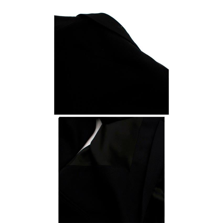 Women's Givenchy Silk Paneled Longline Tailored Jacket - Size US 6