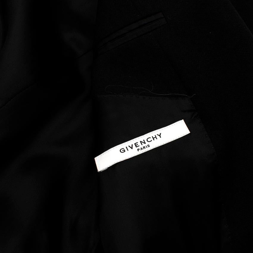 Givenchy Silk Paneled Longline Tailored Jacket - Size US 6 For Sale 2