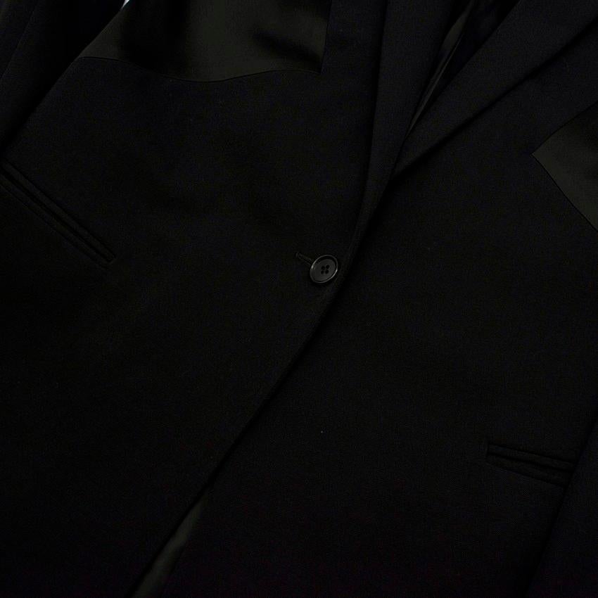 Givenchy Silk Paneled Longline Tailored Jacket - Size US 6 4
