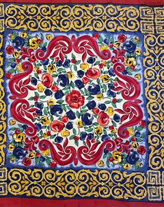 Givenchy Silk Scarf Red and Flower
