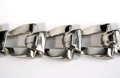 Givenchy Silver Chunky link Bracelet 1990s