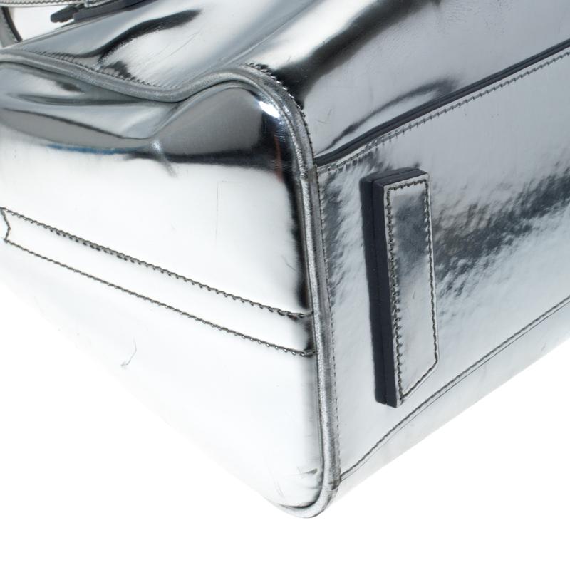 Givenchy Silver Leather Small Antigona Satchel 6