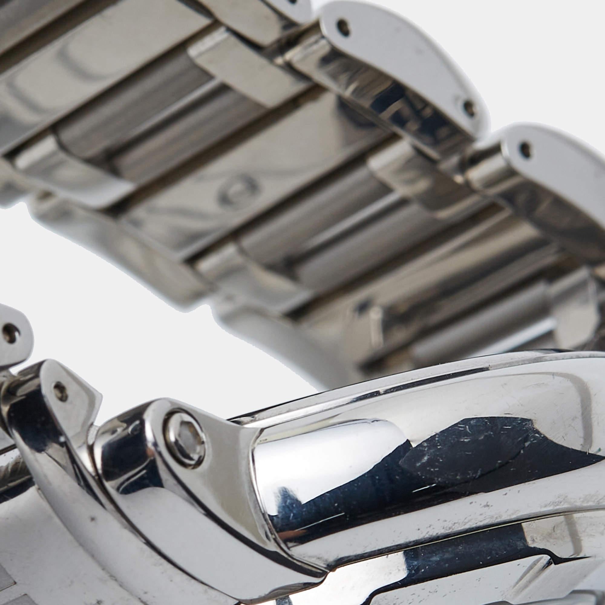 Givenchy Silver Stainless Steel GV.5220J Men's Wristwatch 48 mm In Good Condition In Dubai, Al Qouz 2