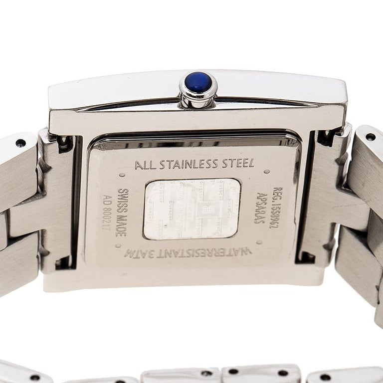 Givenchy Silver White Apsaras AD800217 Square Women's Wristwatch 31 mm