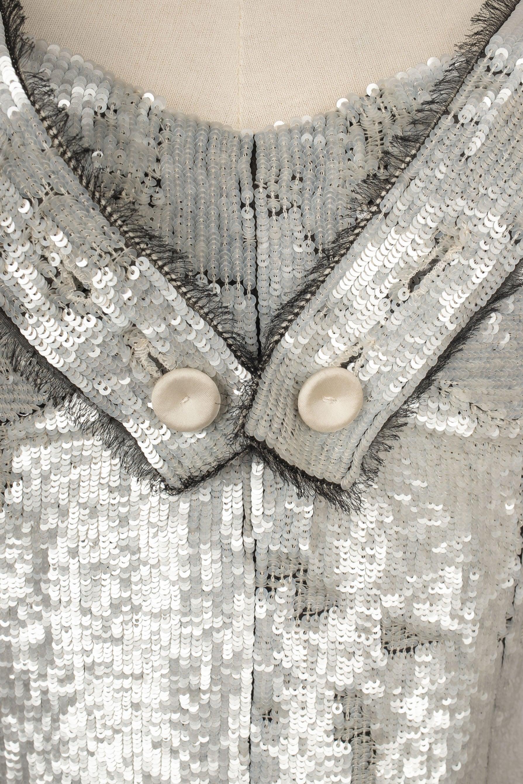 Givenchy Silvery Sequined Dress with Silvery Sequins 6