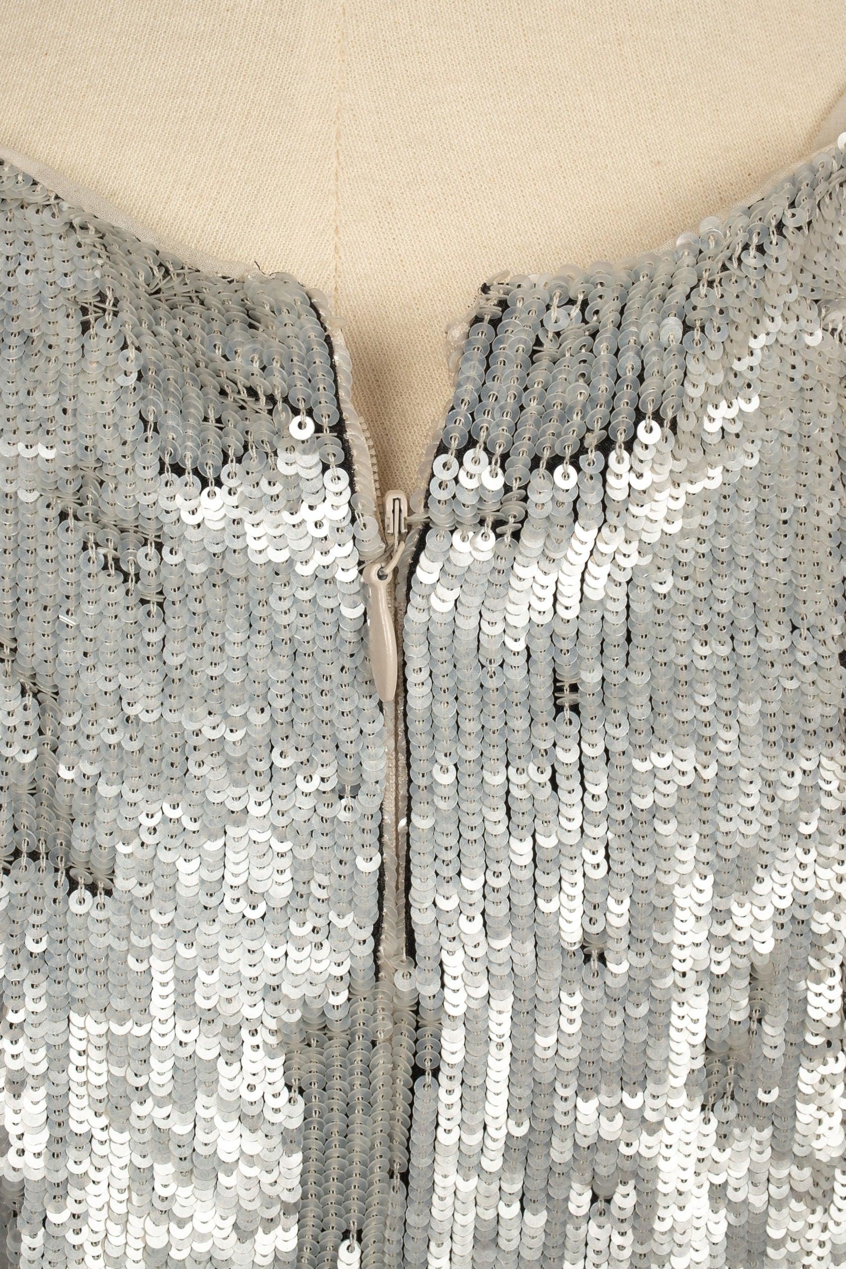 Givenchy Silvery Sequined Dress with Silvery Sequins 3