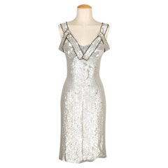 Givenchy Silvery Sequined Dress with Silvery Sequins
