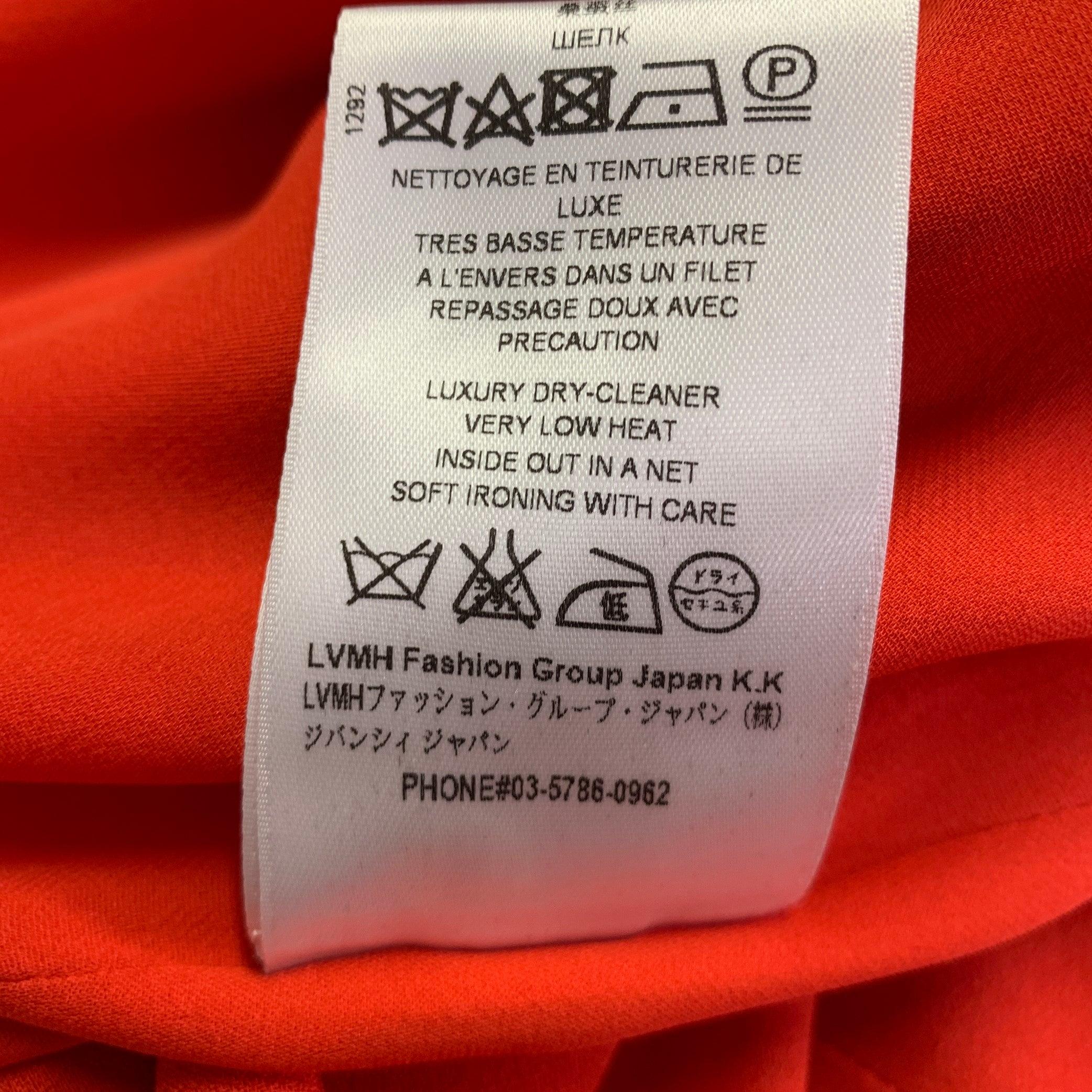 GIVENCHY Size 2 Red Purple Viscose Blend Sleeveless Gown Dress For Sale 2
