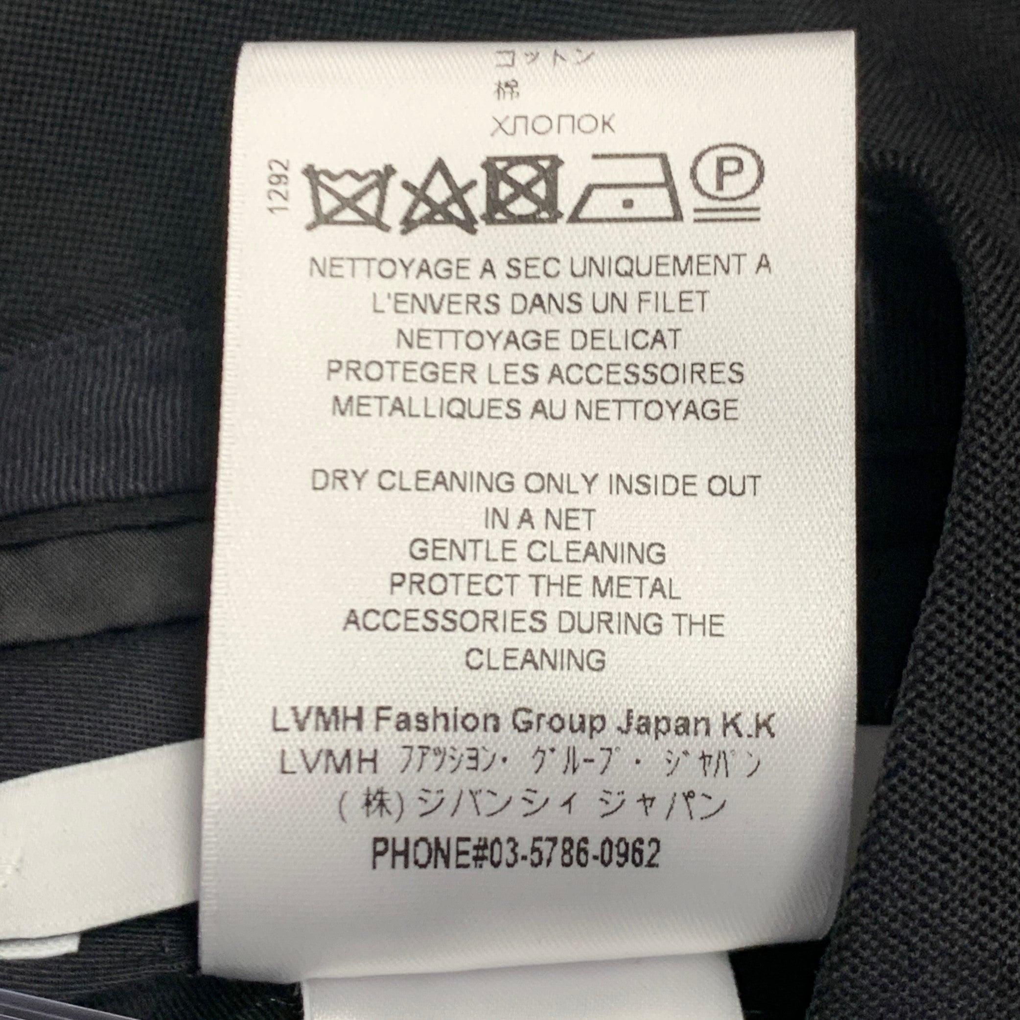 Men's GIVENCHY Size 32 Black Wool Tapered Zip Fly Dress Pants For Sale