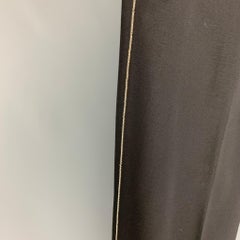 GIVENCHY Pantalones de vestir con cremallera en mezcla de lana negra talla 36