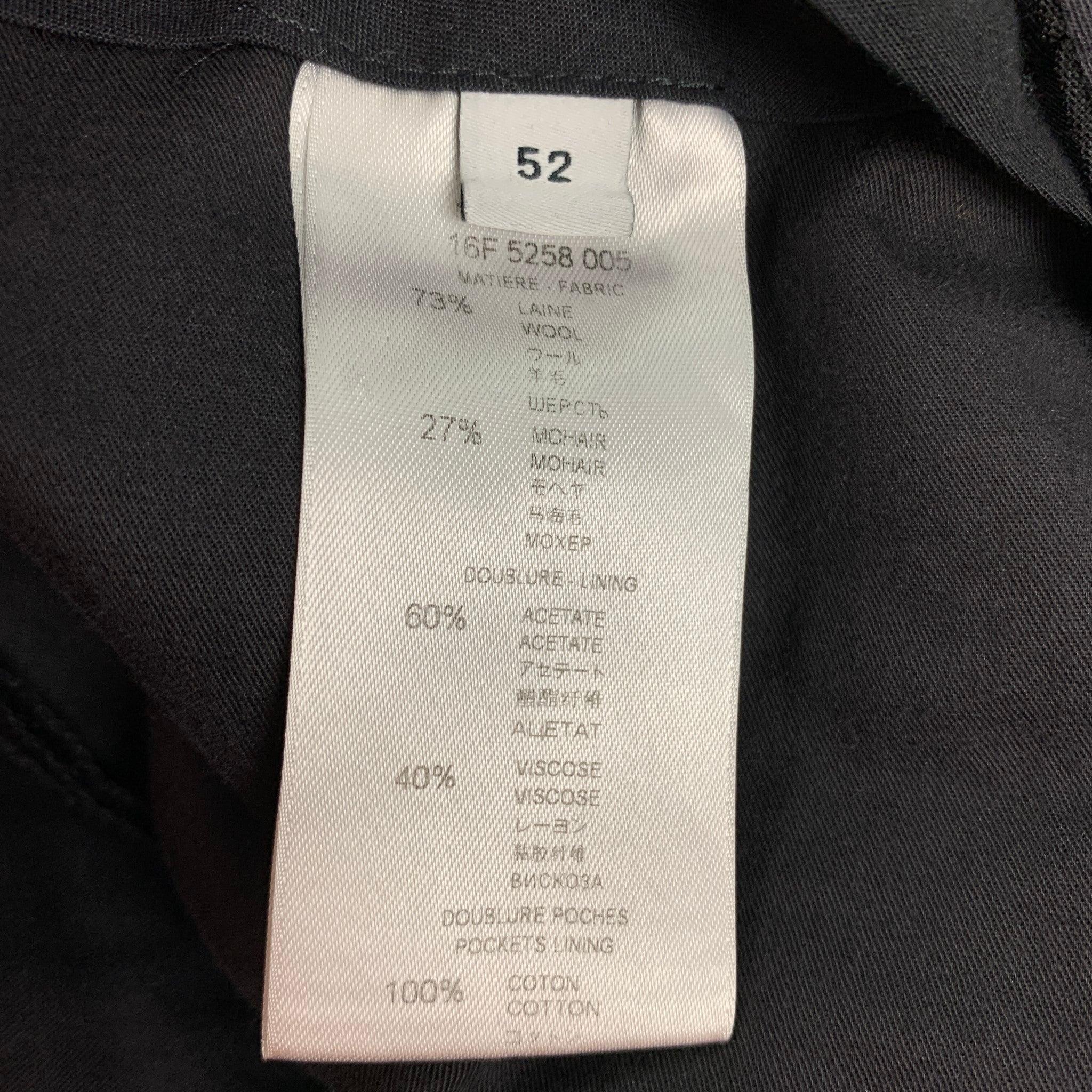 Men's GIVENCHY Size 36 Black Wool Blend Zip Fly Dress Pants For Sale