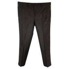 GIVENCHY Taille 36 - Robe noire en laine mélangée avec fermeture éclair