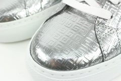 Givenchy Size 37 Women's Logo Silver Urban Street Sneaker 114gi4