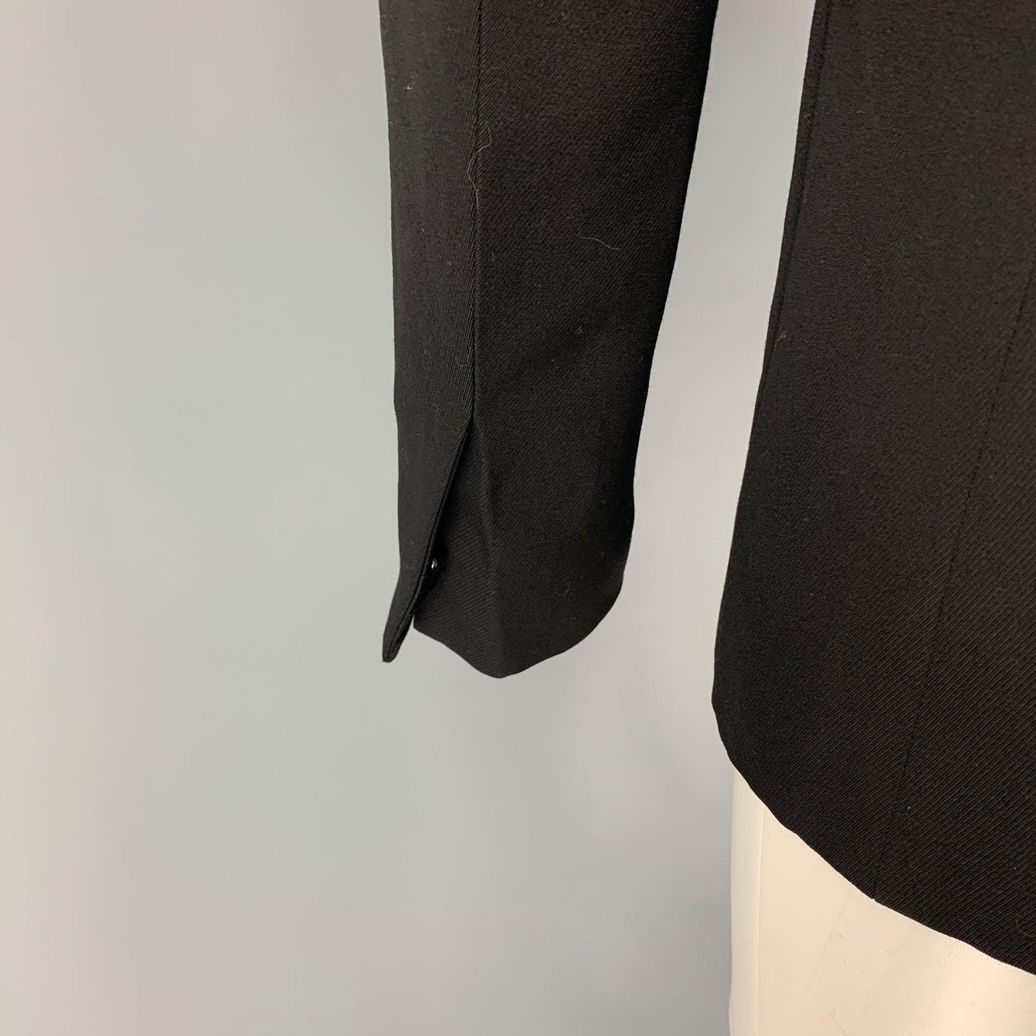 Men's GIVENCHY Size 40 Black Notch Lapel Slim Fit Sport Coat For Sale