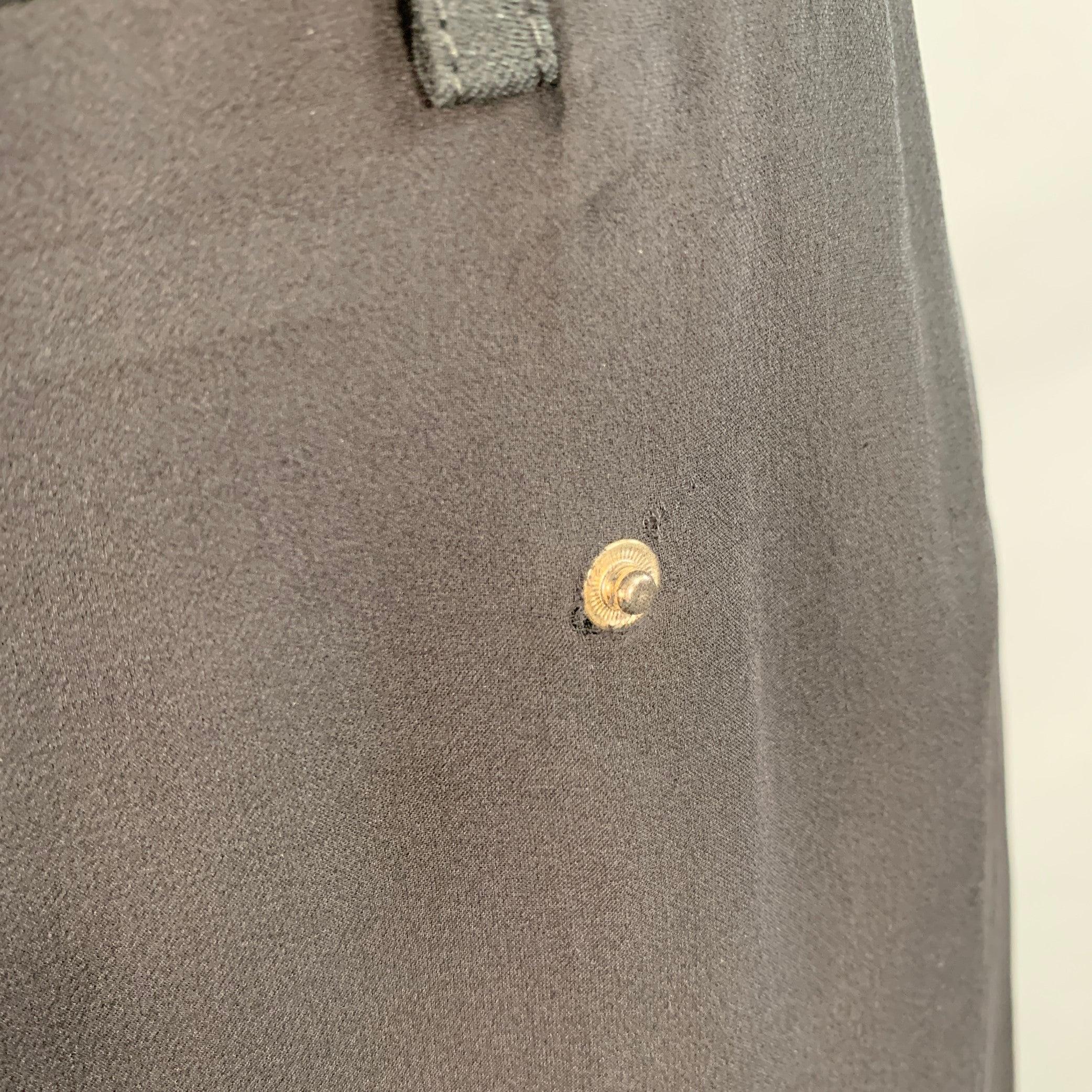 GIVENCHY Taglia 8 Pantaloni a doppio strato in seta misto acetato nero In condizioni buone in vendita a San Francisco, CA