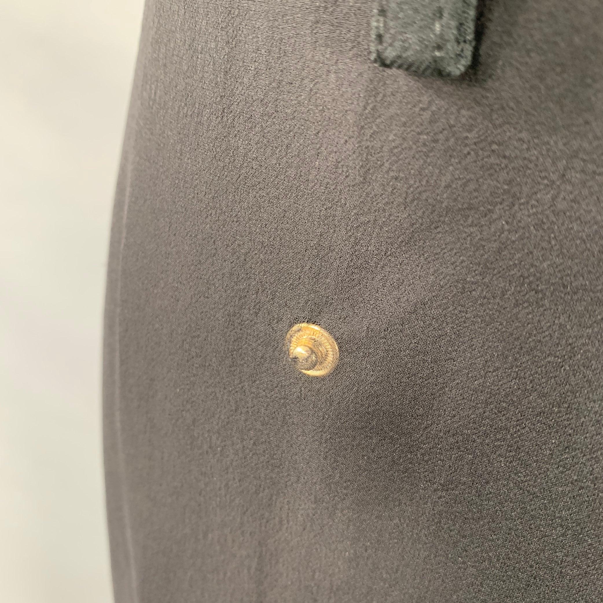 Donna GIVENCHY Taglia 8 Pantaloni a doppio strato in seta misto acetato nero in vendita
