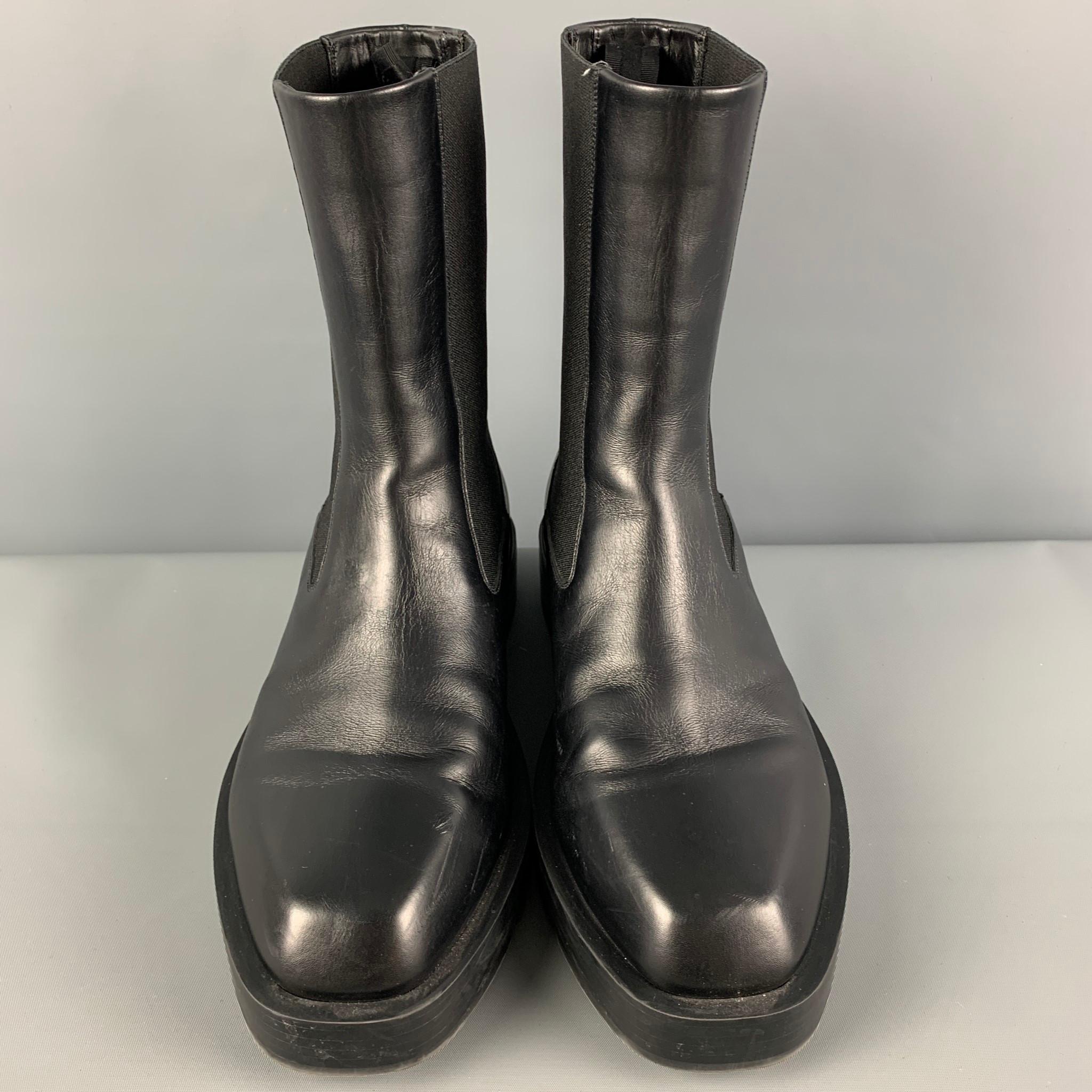 Men's GIVENCHY Size 8 Black Leather Chelsea Boots