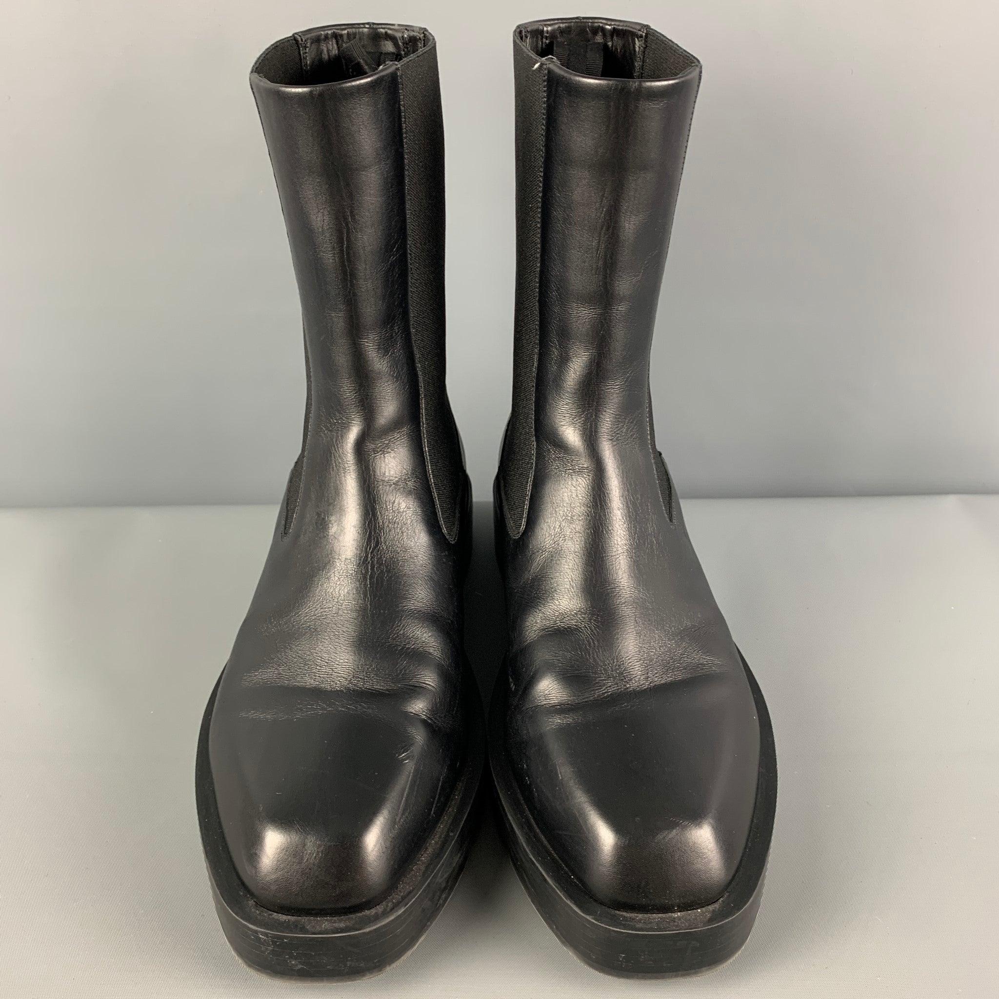GIVENCHY Size 8 Black Leather Chelsea Boots For Sale 1