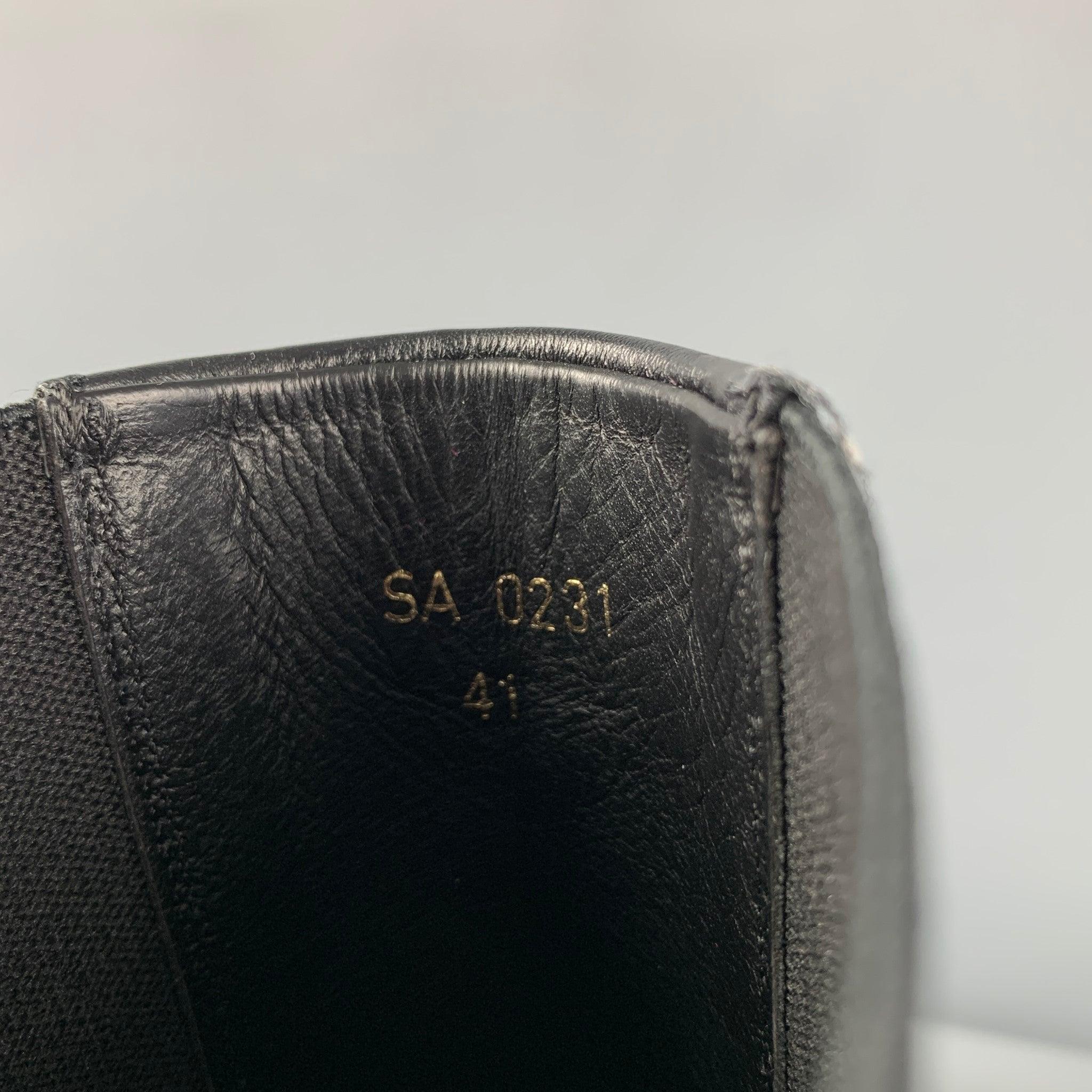 GIVENCHY Chelsea-Stiefel aus schwarzem Leder, Größe 8 im Angebot 2