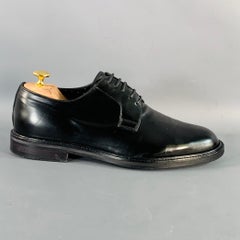 GIVENCHY Size 8 Black Leather Derby Lace-Up Shoes