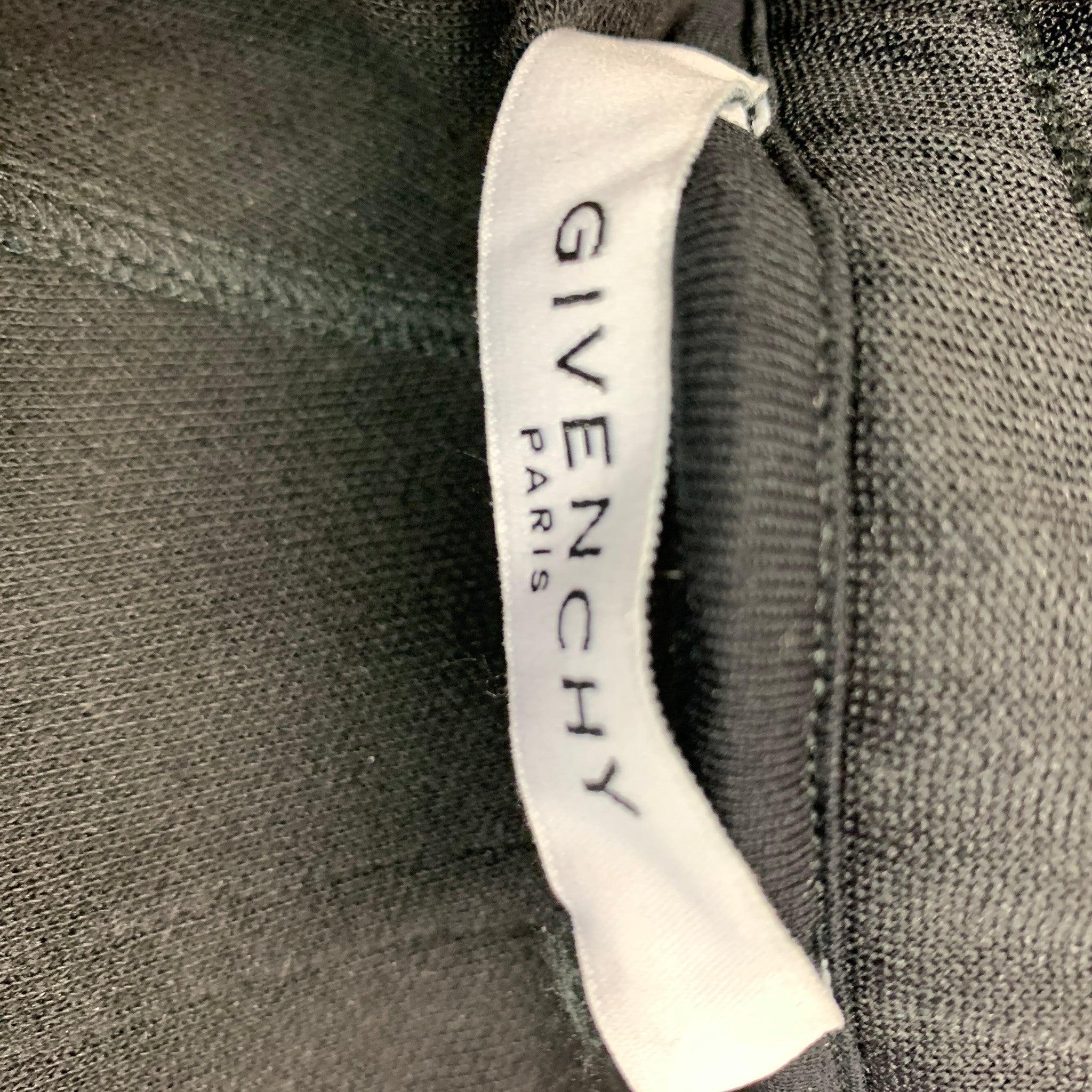 GIVENCHY Size L Black Solid Polyester Cotton Sweatpants Casual Pants In Excellent Condition For Sale In San Francisco, CA