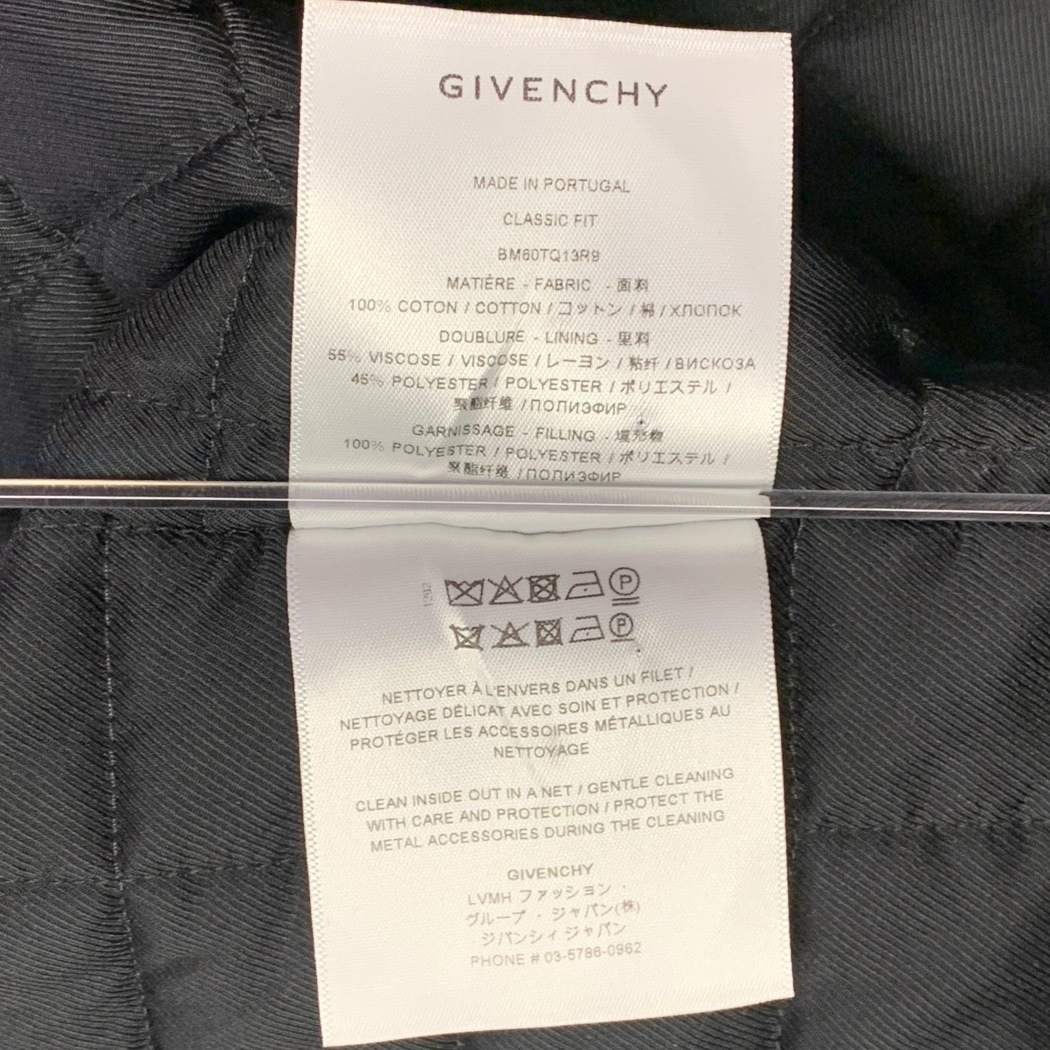 GIVENCHY Giacca con bottoni automatici in cotone a quadri rossi e neri, taglia M. Redly in vendita 3