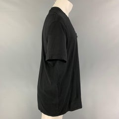 GIVENCHY Size S Black Applique Cotton Oversized T-shirt