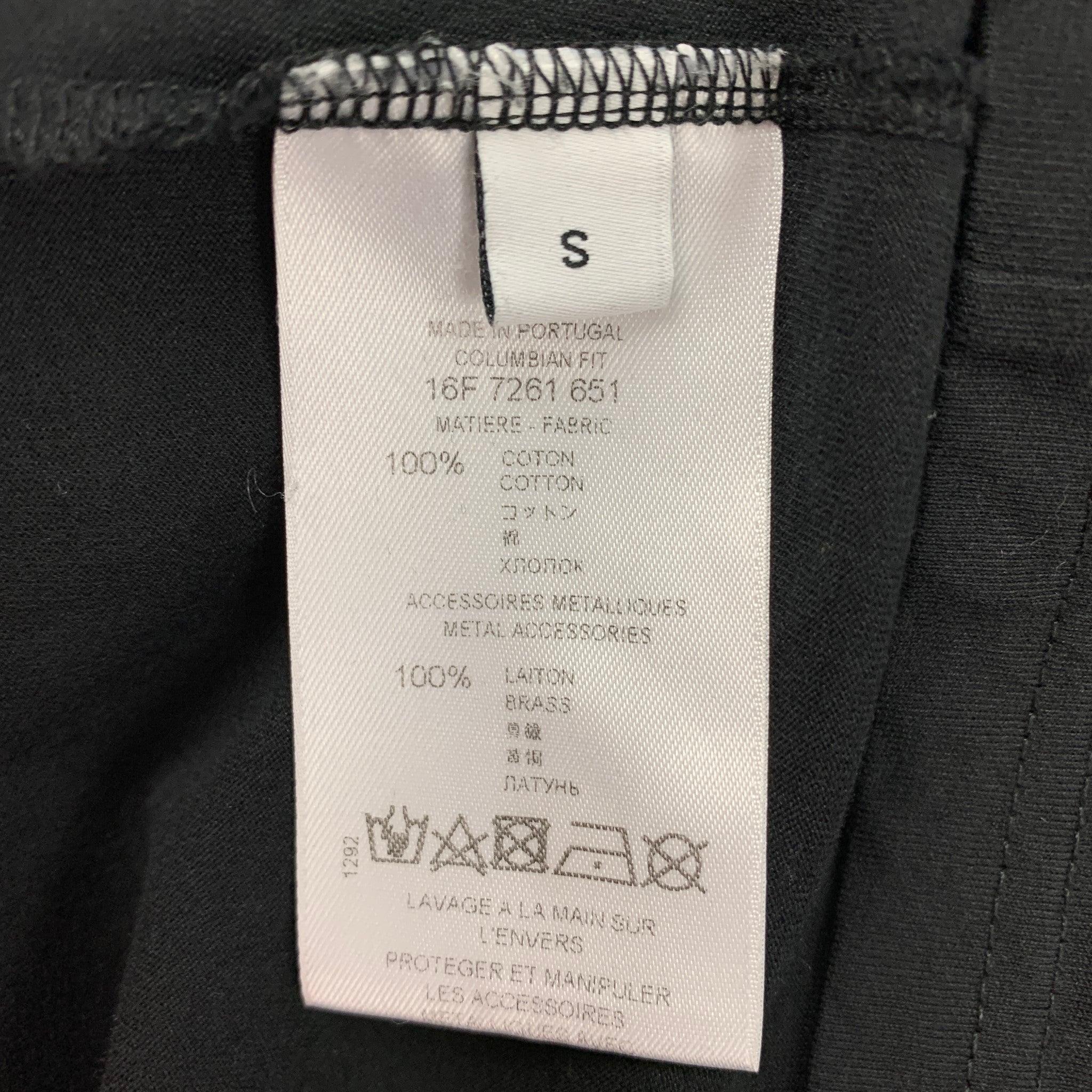 Men's GIVENCHY Size S Black Applique Cotton Oversized T-shirt For Sale