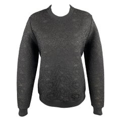 GIVENCHY Size S Black Lace Polyester Blend Crew-Neck Pullover